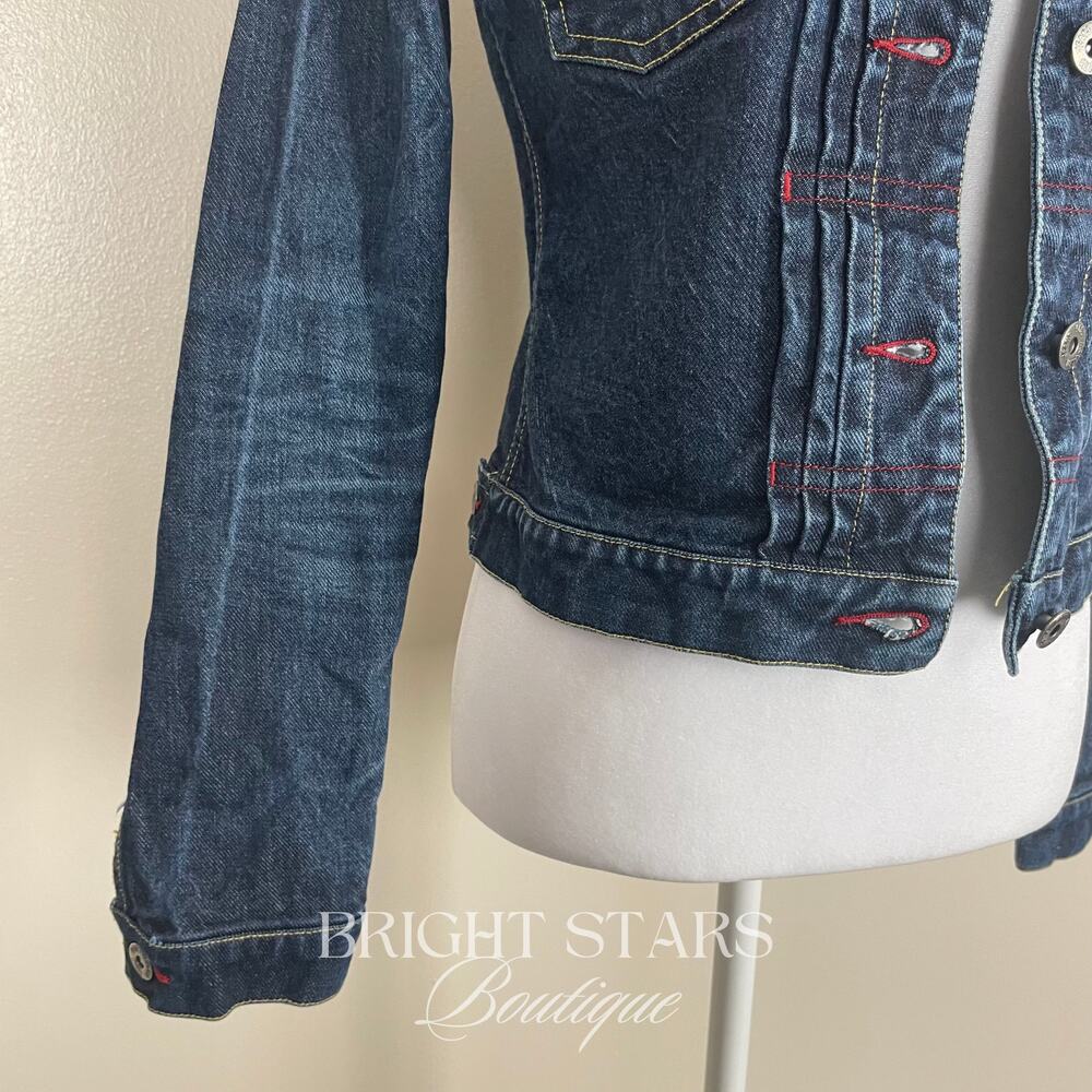 Rare Denim Jacket ALT Wash ASO Buffy Summers Buffy the Vampire Slayer Y2K Blue - Picture 9 of 11